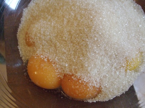 egg yolks and sugar