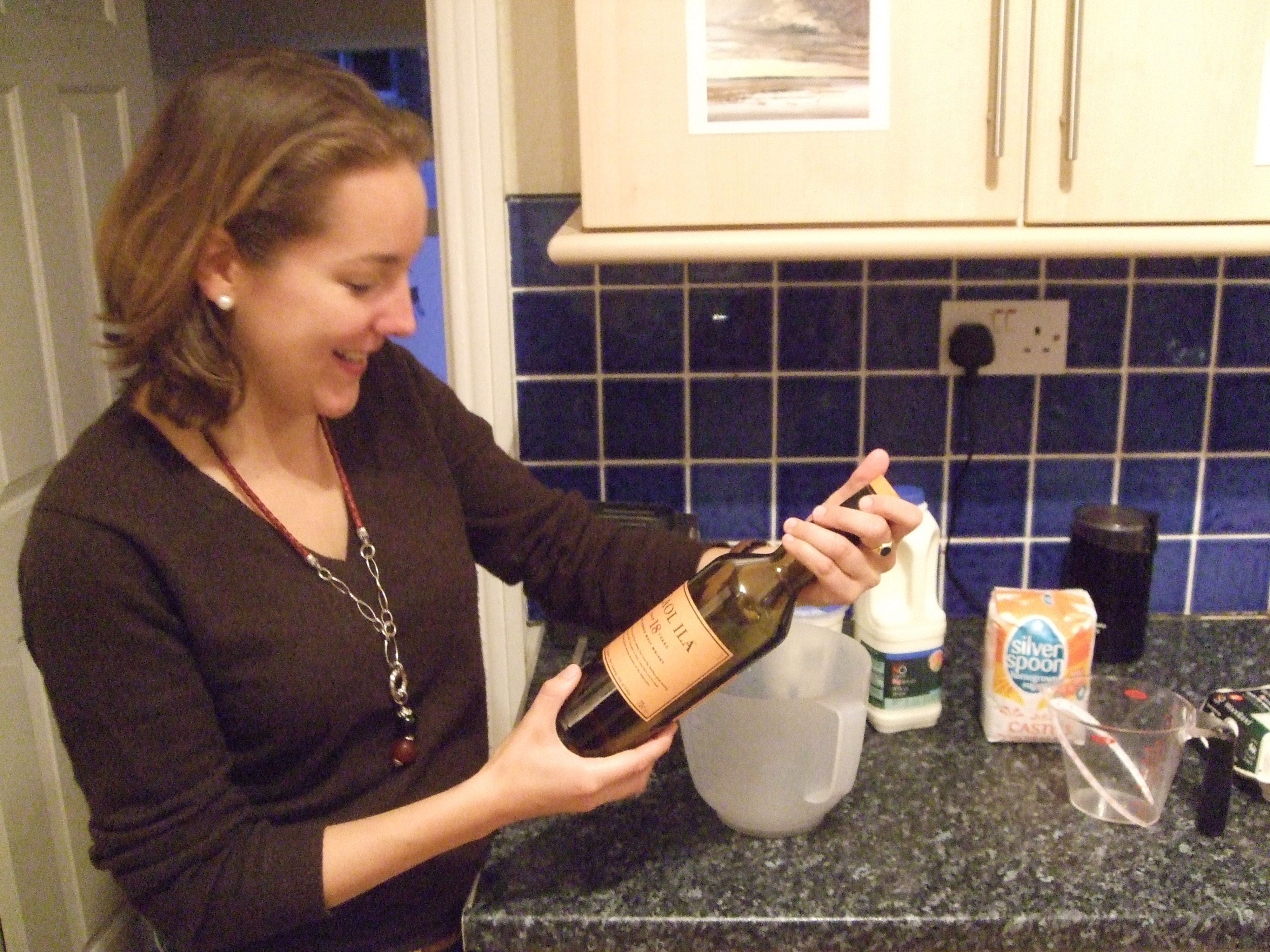 Franzi’s first homemade icecream (Whisky and honey)