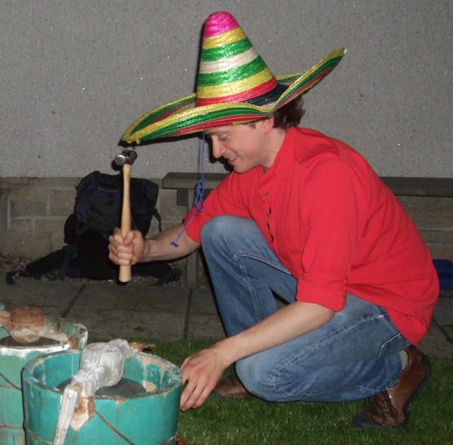 Chocolate & Chile Sorbet for the annual Mexican Party